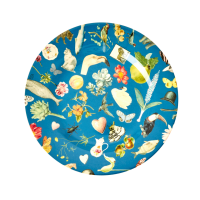 Blue Art Print Melamine Side Plate By Rice DK